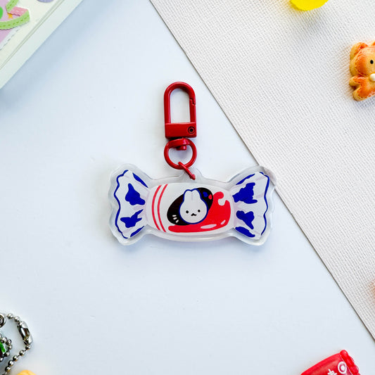 White Rabbit Keychain