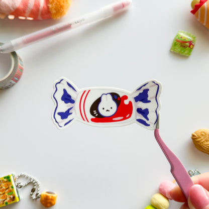 White Rabbit Vinyl Sticker